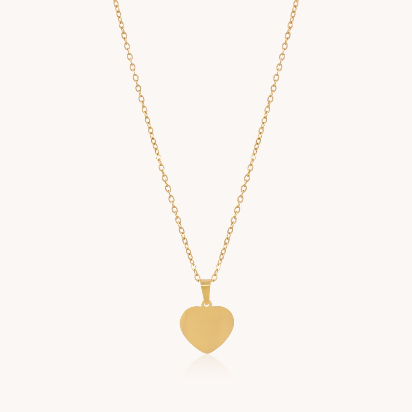 30N1630G - Classic Heart Fine Necklace, Gold