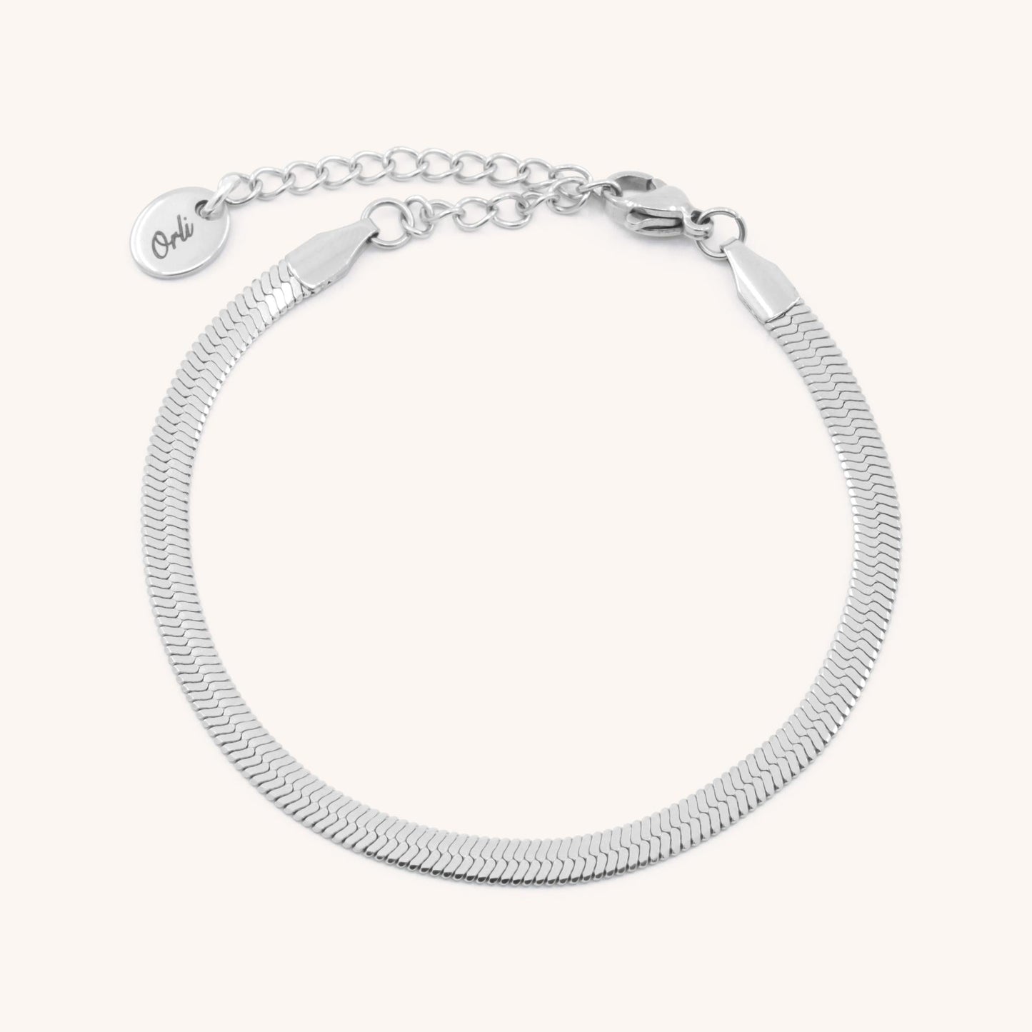 30B2006 - Dillion Snake Chain Bracelet, Silver