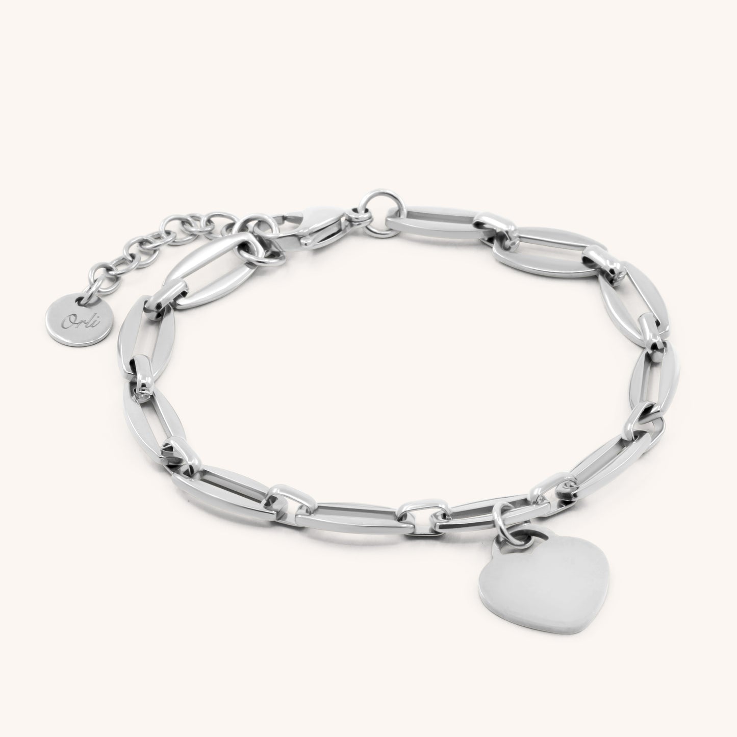 30B2810 - Classic Heart Long Link Bracelet