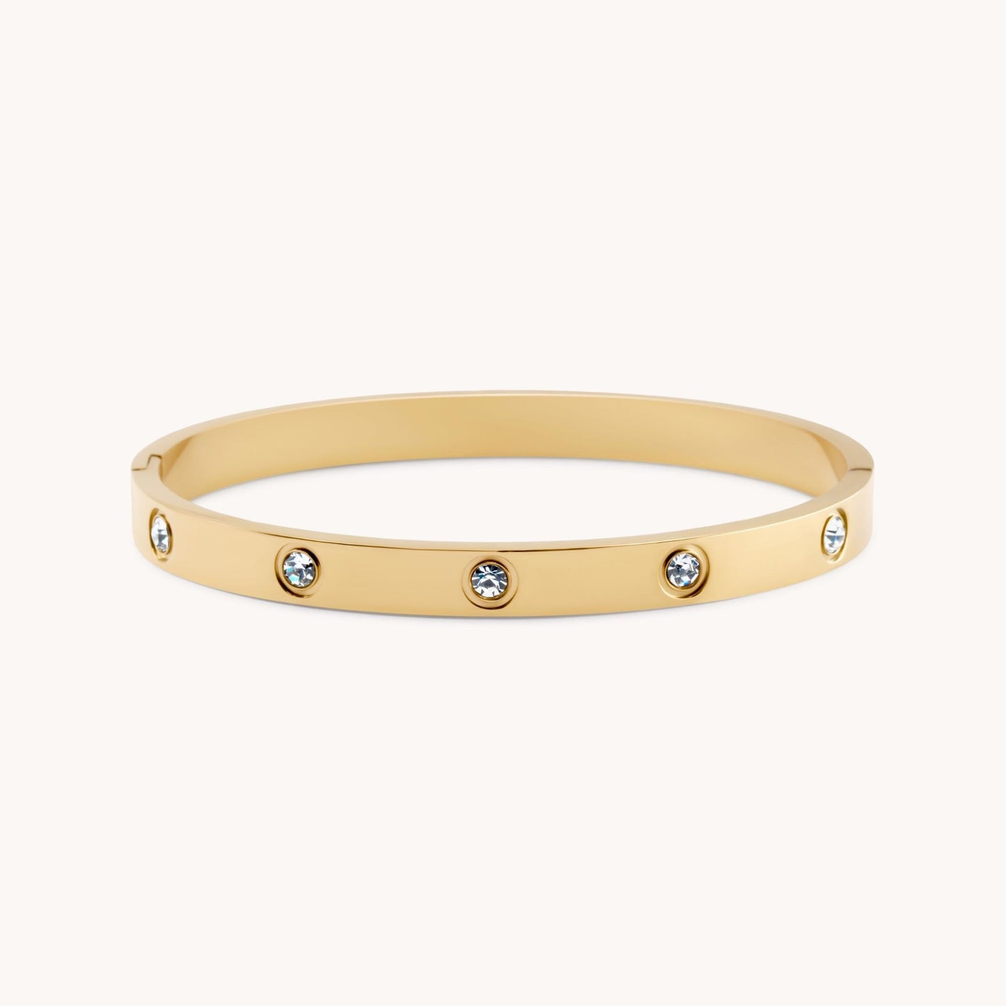 30B9001G - Cali Crystal Bangle, Gold