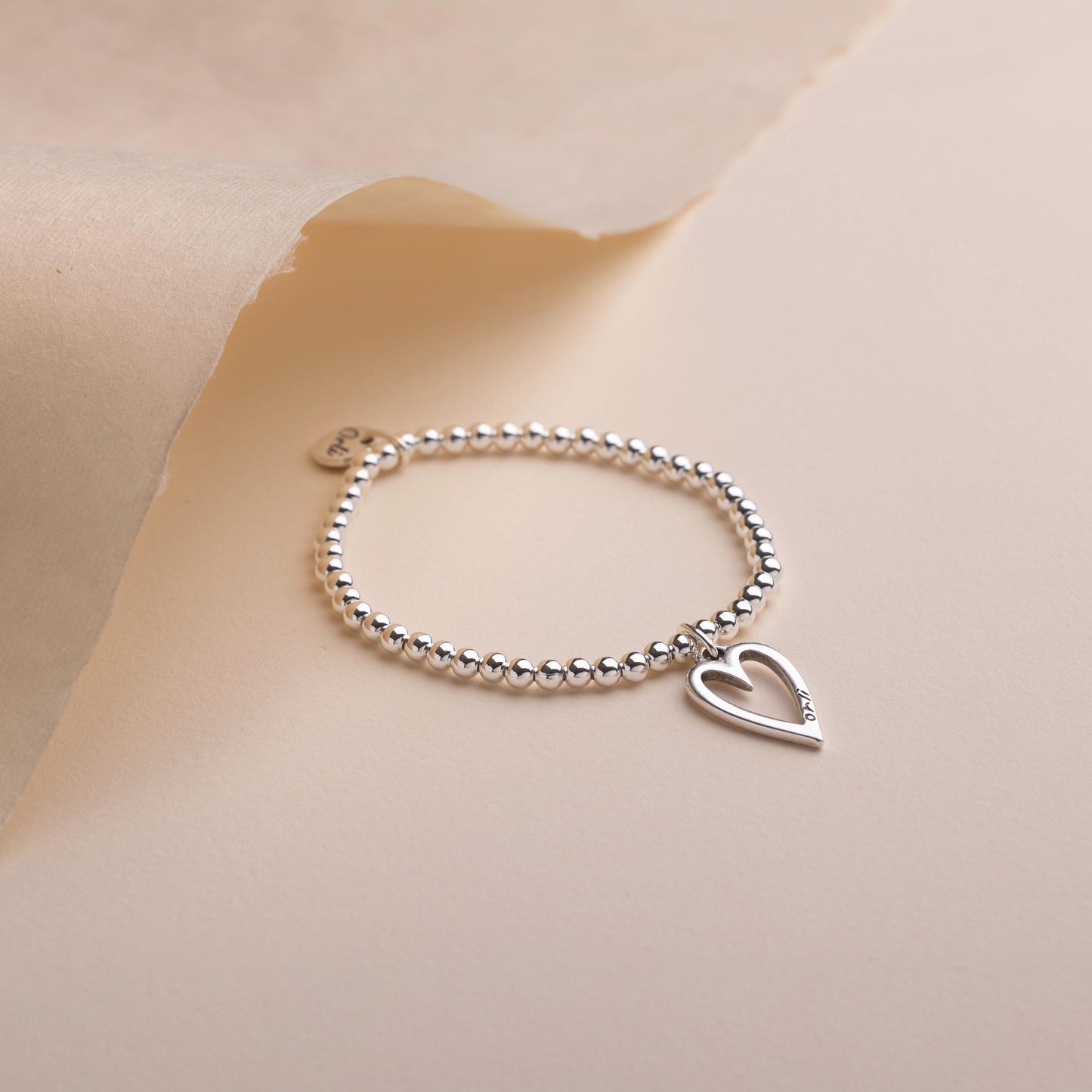 30B2709 - Open Heart Beads Bracelet