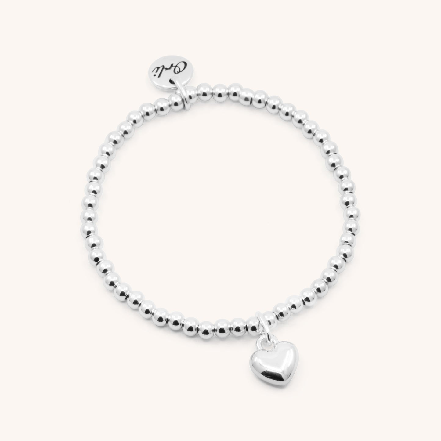 30B2604 - Puffed Heart Beads Bracelet