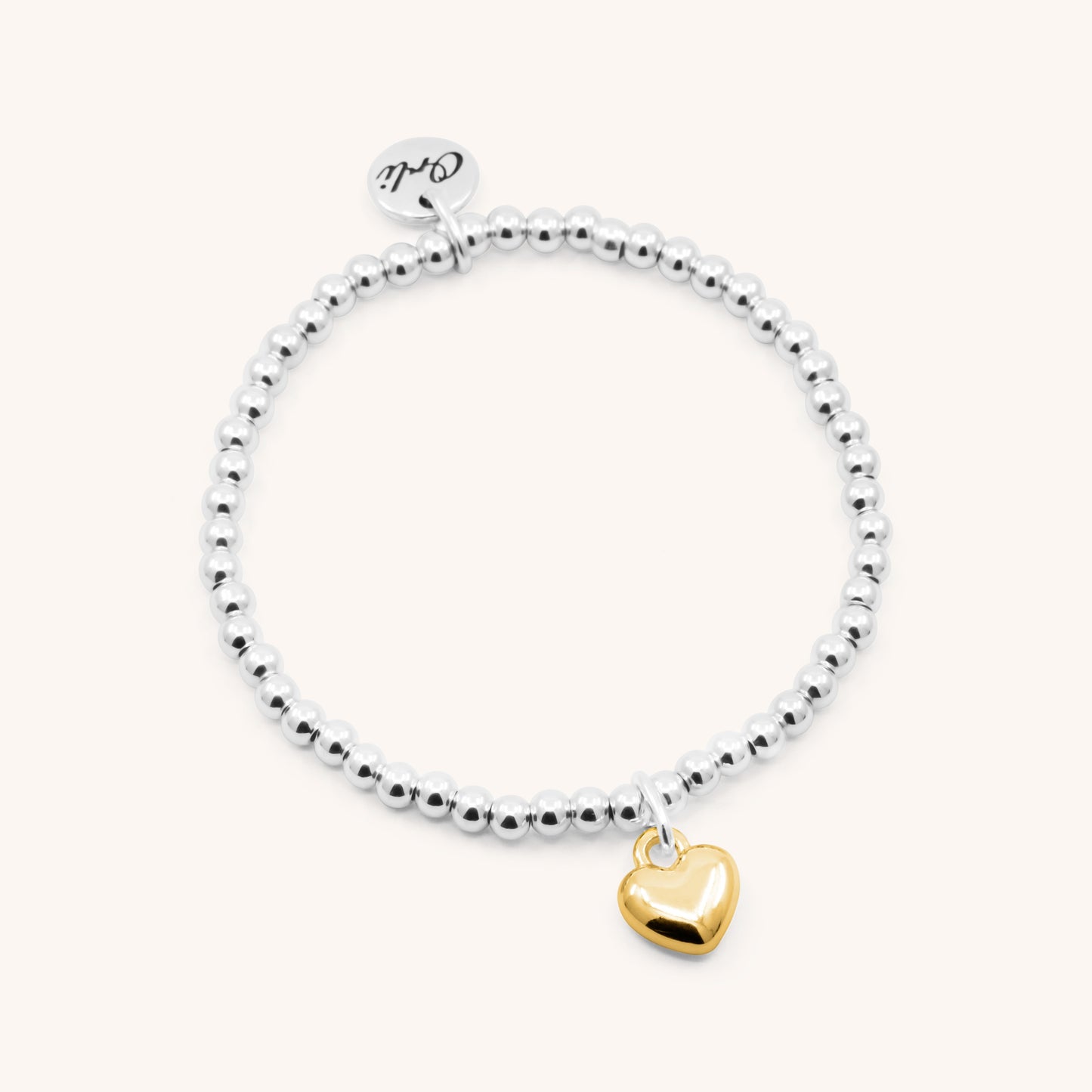 30B2604 - Puffed Heart Beads Bracelet