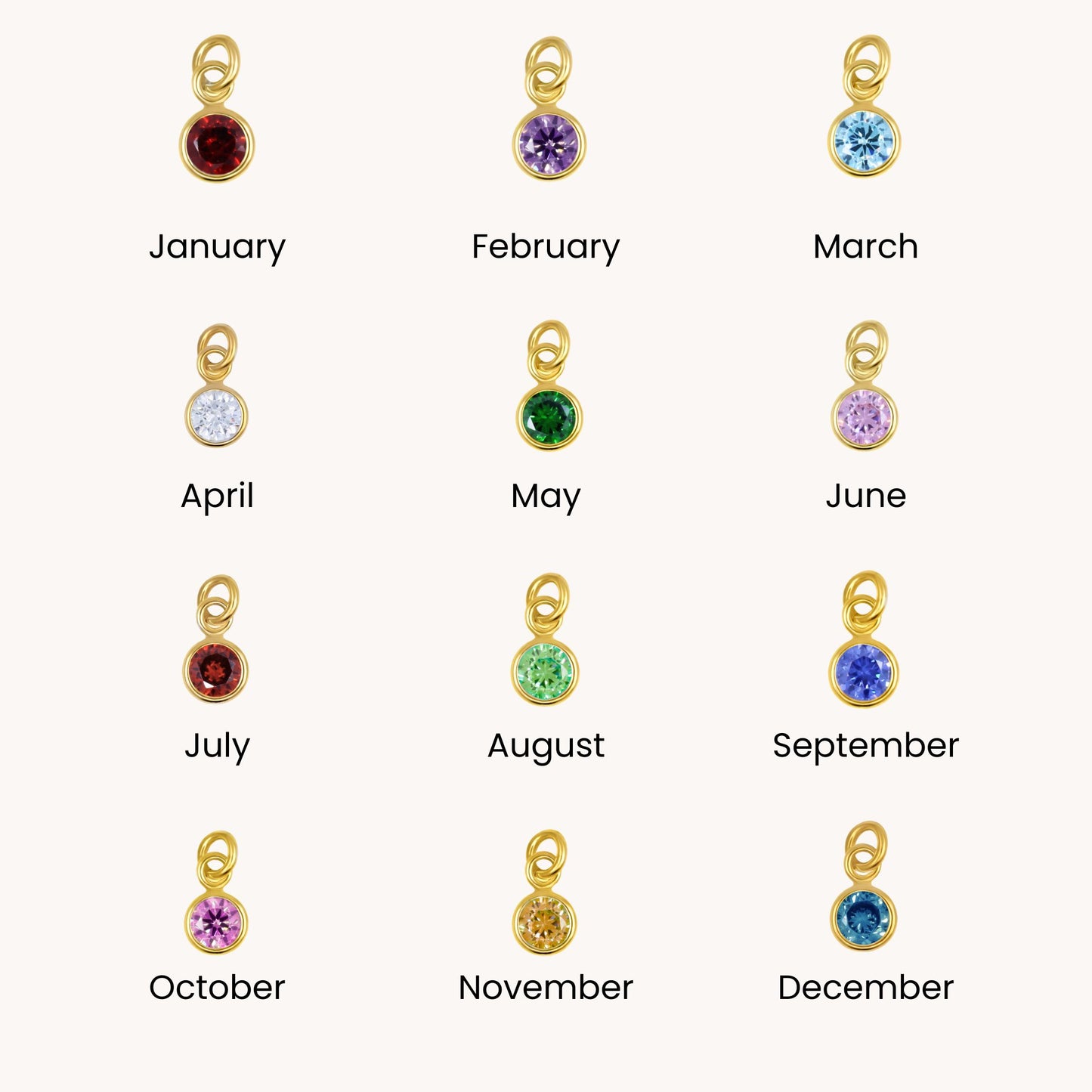 30B2850G - Gracie Birthstone T-bar Bracelet