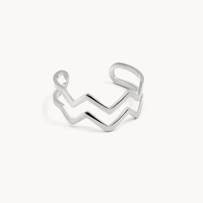 30R5118 - Zigzag Ring, Silver