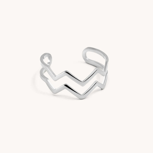 30R5118 - Zigzag Ring, Silver
