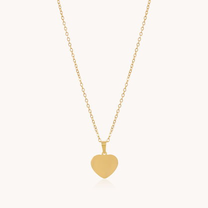 30N1630G - Classic Heart Fine Necklace, Gold
