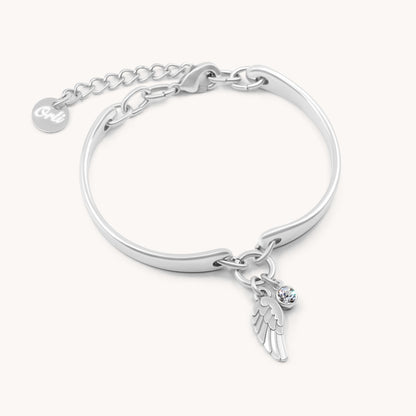 30B6009 - Angel Wing & Birthstone Brangle