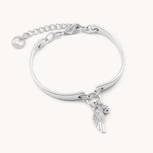 30B6009 - Angel Wing & Birthstone Brangle