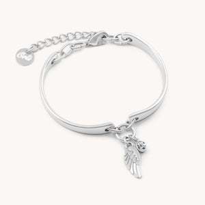 30B6009 - Angel Wing & Birthstone Brangle