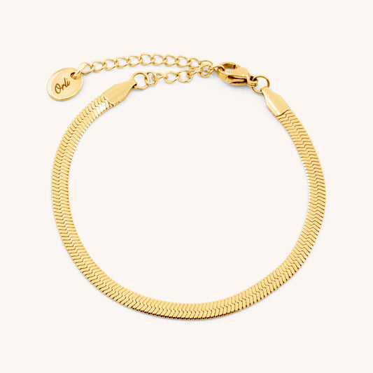 30B2006G - Dillion Snake Chain Bracelet, Gold