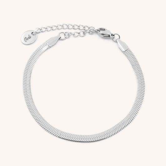 30B2006 - Dillion Snake Chain Bracelet, Silver