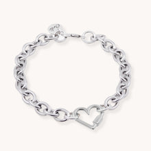 Load image into Gallery viewer, 30B2200 - Chunky Heart Lock Bracelet