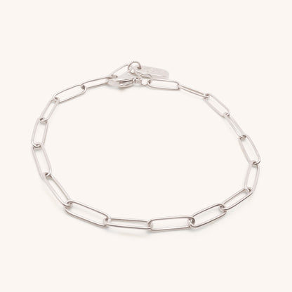 30B2811 - Paperclip Bracelet, Silver