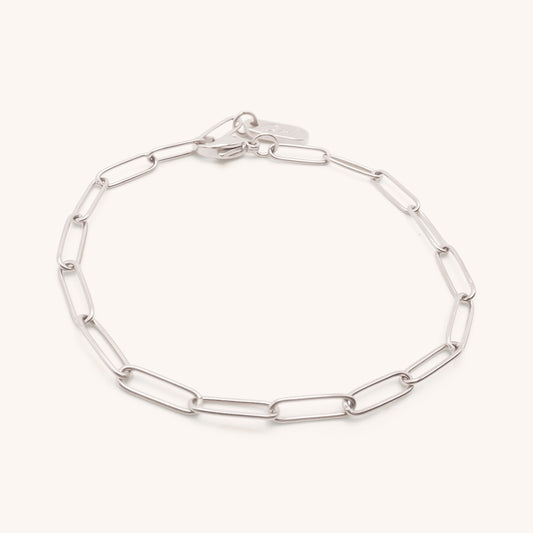 30B2811 - Paperclip Bracelet, Silver