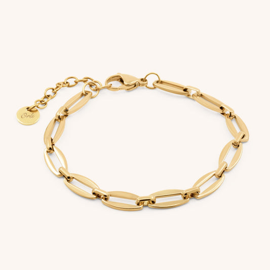 30B2834G - Long Link Bracelet, Gold