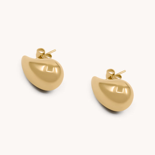 30E3371G - Teardrop Studs, Gold
