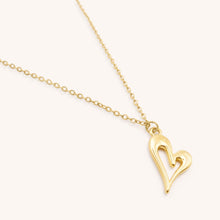 Load image into Gallery viewer, 30N1613G - Open Curved Heart Fine Necklace