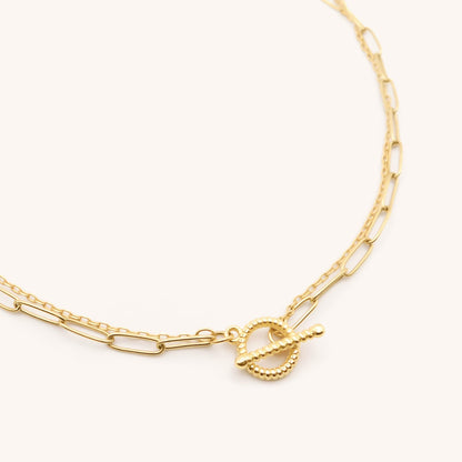 30N1807G - Willow T-Bar Necklace, Gold