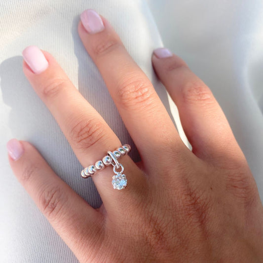 30R5005 - Birthstone Beads Ring