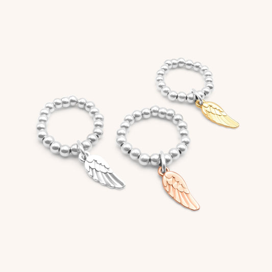 30R5056 - Angel Wing Beads Ring