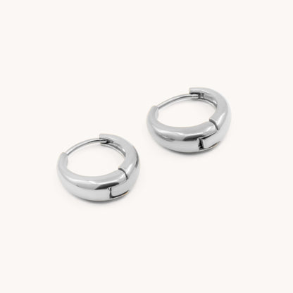 30E3114 - Atlas Chunky Hoops, Silver