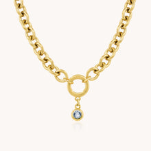Load image into Gallery viewer, 30N1228G - Chunky Birthstone Necklace, Gold