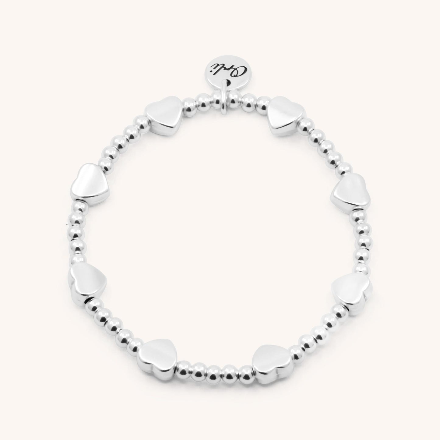 30B2954 - Glider Hearts Beads Bracelet