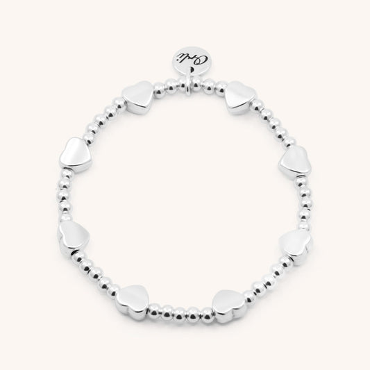 30B2954 - Glider Hearts Beads Bracelet