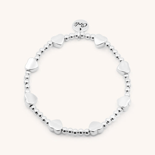 30B2954 - Glider Hearts Beads Bracelet