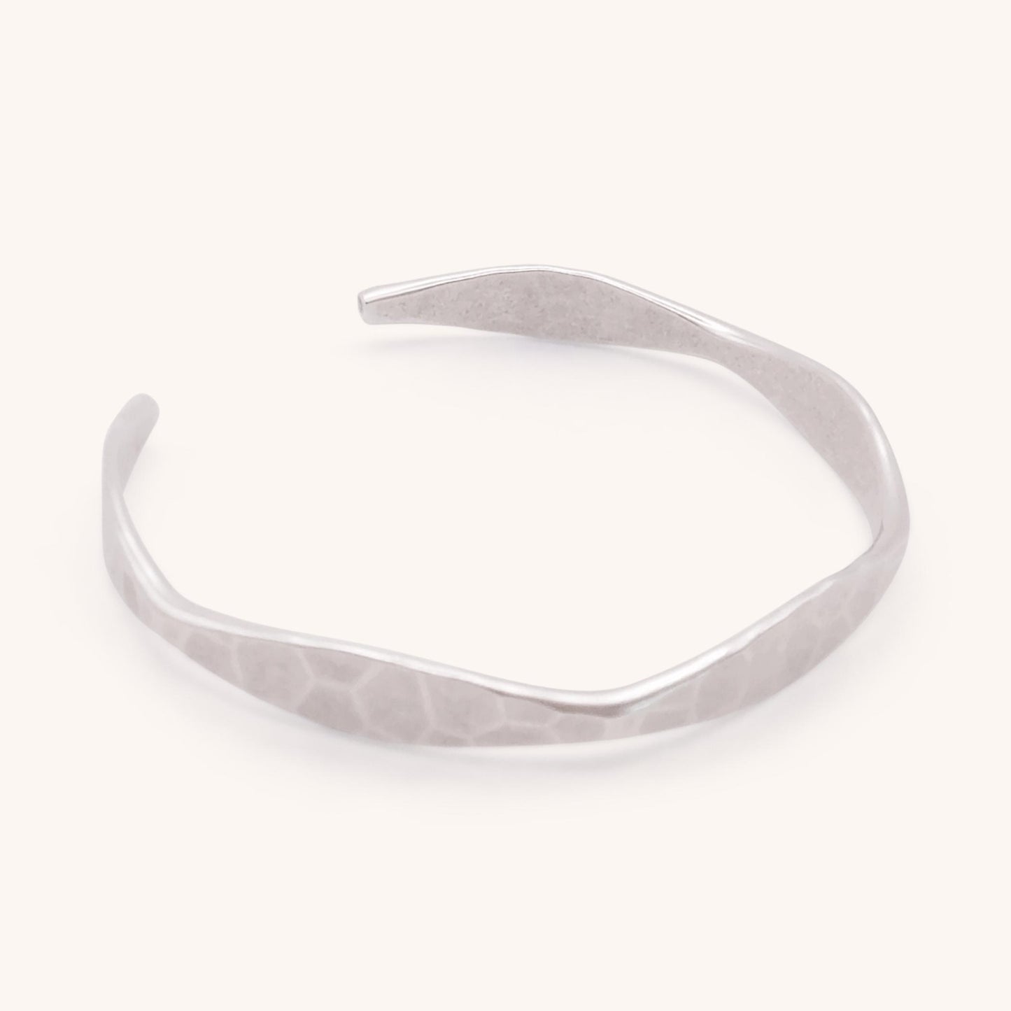 30B9130 - Hammered Cuff, Silver