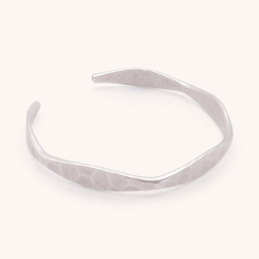 30B9130 - Hammered Cuff, Silver