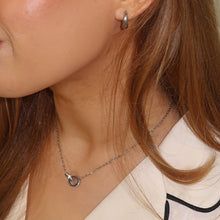 Load image into Gallery viewer, 30N1020 - Forever Linked Crystal Necklace, Silver