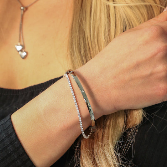 30B2032 - Tennis Bracelet, Silver