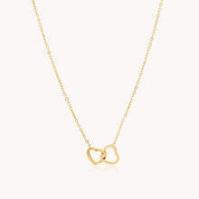 Load image into Gallery viewer, 30N1018G - Interlinked Hearts Fine Necklace, Gold