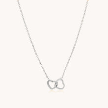 Load image into Gallery viewer, 30N1018 - Interlinked Hearts Fine Necklace, Silver