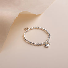 Load image into Gallery viewer, 30B2703 - Puffed Heart &amp; Birthstone Beads Bracelet