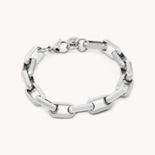 Load image into Gallery viewer, 30B2300 - Square Link Bracelet, Silver