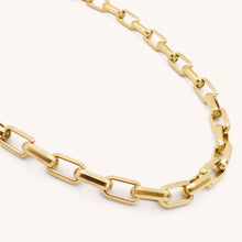 Load image into Gallery viewer, 30N1300G - Square Link Necklace, Gold