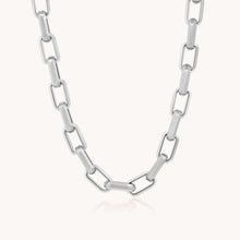 Load image into Gallery viewer, 30N1300 - Square Link Necklace, Silver