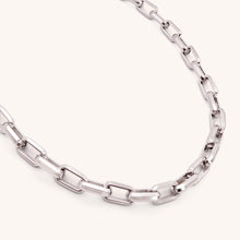 Load image into Gallery viewer, 30N1300 - Square Link Necklace, Silver