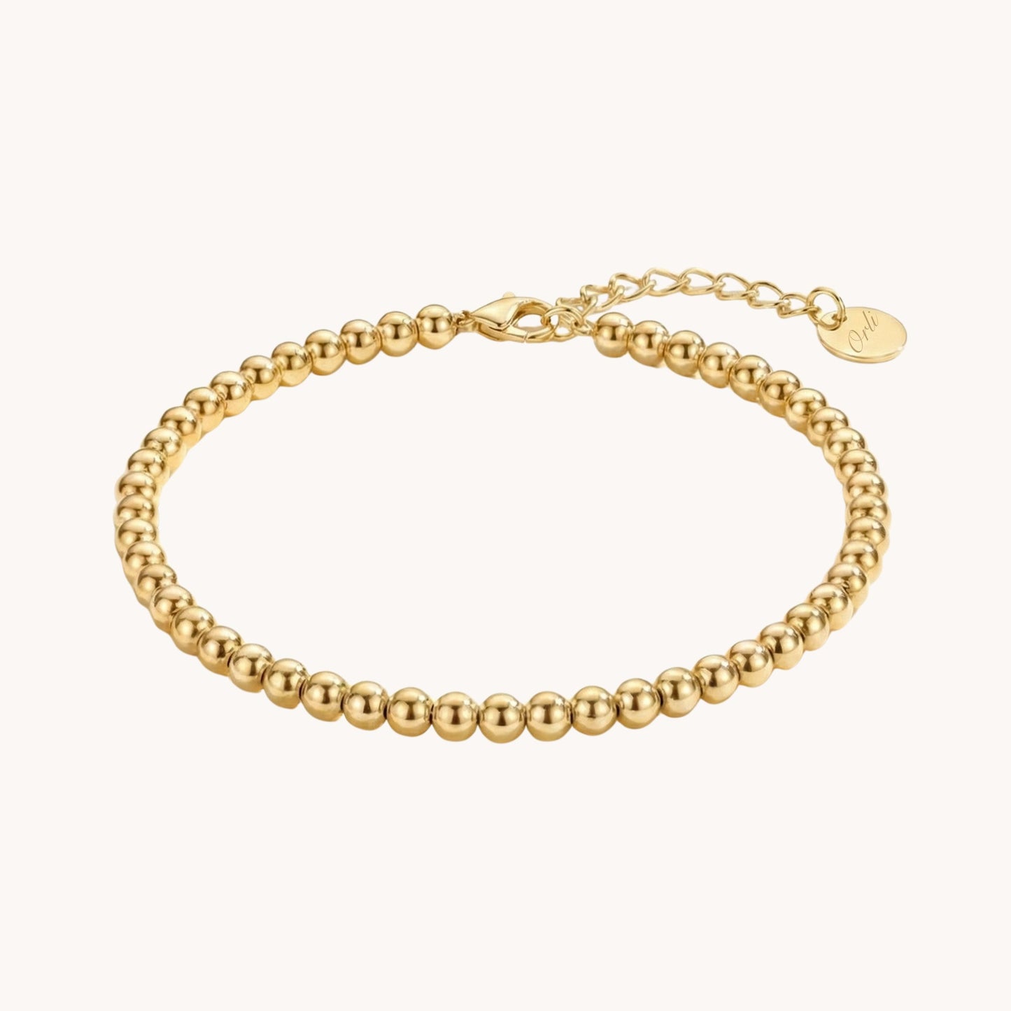 30B2041G - Classic Beaded Bracelet in Gold