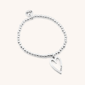 30B2709 - Open Heart Beads Bracelet