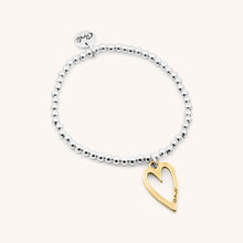 Load image into Gallery viewer, 30B2709 - Open Heart Beads Bracelet