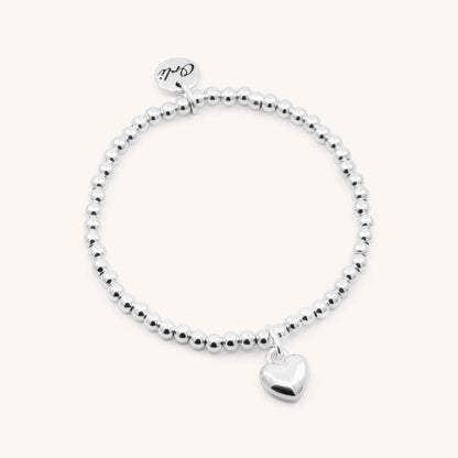30B2604 - Puffed Heart Beads Bracelet