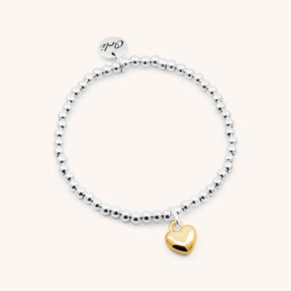 30B2604 - Puffed Heart Beads Bracelet