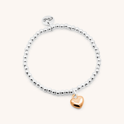 30B2604 - Puffed Heart Beads Bracelet