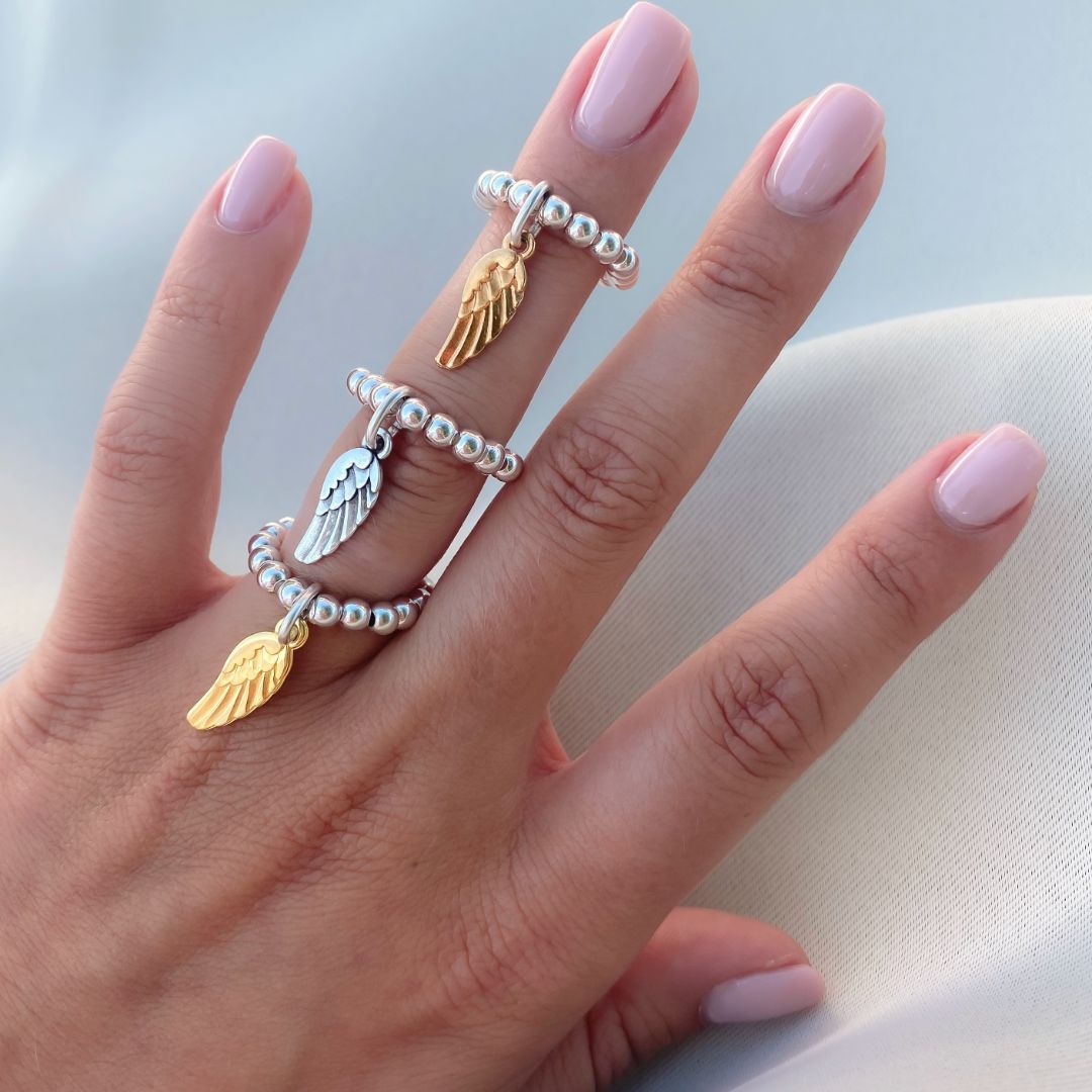 30R5056 - Angel Wing Beads Ring
