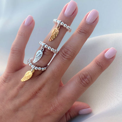 30R5056 - Angel Wing Beads Ring