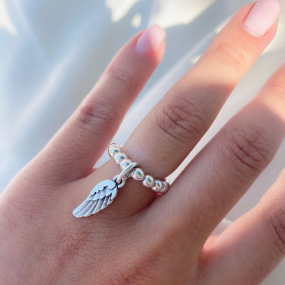 30R5056 - Angel Wing Beads Ring